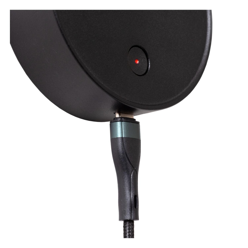 Lucide ASJA - Nástenné bodové svietidlo / Nástenné svietidlo - LED Dim. - 1x3W 2700K - Čierna